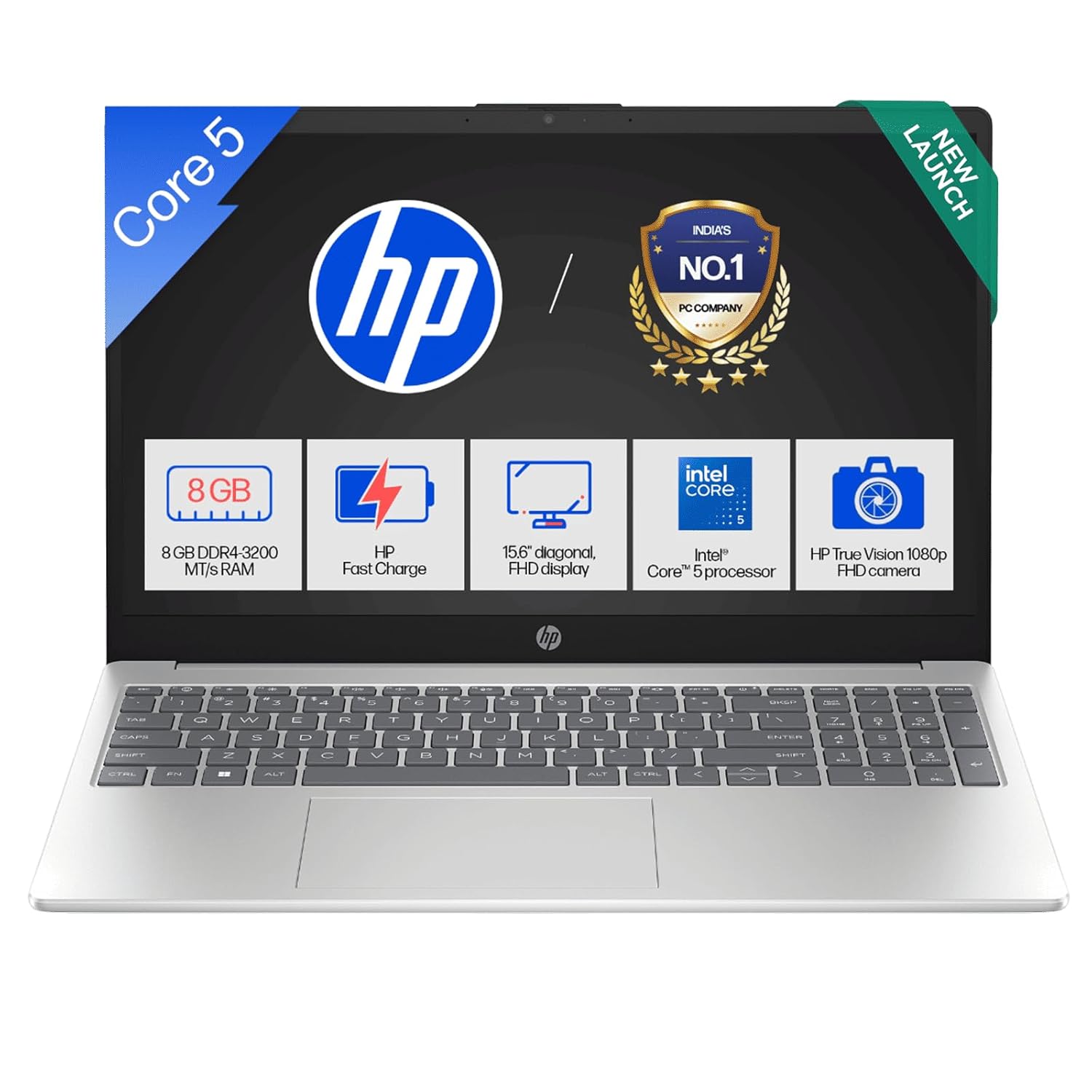 HP 15, Intel Core 5-120U (8GB DDR4, 512GB SSD)