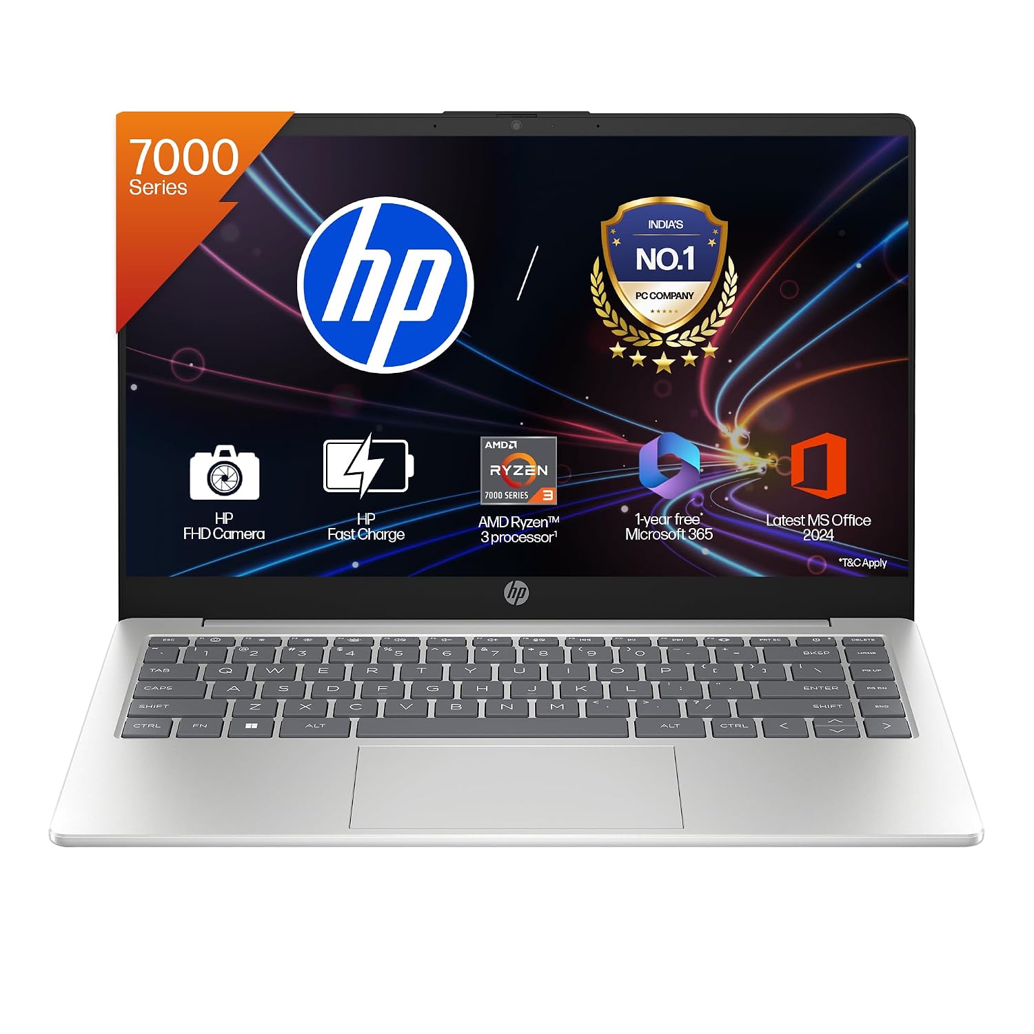 HP 15, AMD Ryzen 3 7320U (8GB LPDDR5, 512GB SSD)